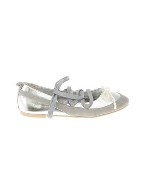 Silver Lace-Up Sneaker Ballet Flat